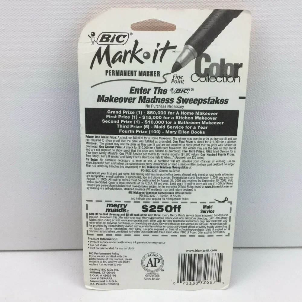 Office Supply Lot Bic Permanent Marker Paper Mate White Out Dry Metallic Gel Pen
